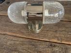 Mid-century space age wandlamp chroom/ glas, Huis en Inrichting, Lampen | Wandlampen, Ophalen of Verzenden, Zo goed als nieuw