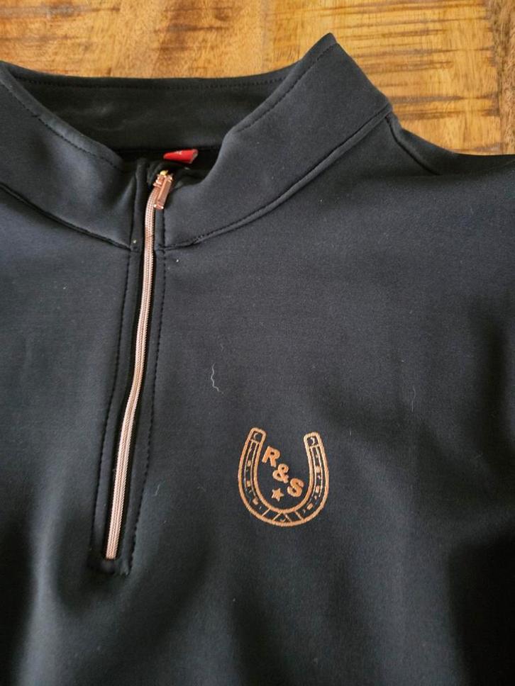 Splinternieuwe gave zwart/rosé rij-set mt 42/xl, Dieren en Toebehoren, Paardrijkleding, Zo goed als nieuw, Bovenkleding, Dressuur