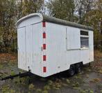 Mooie metalen schaftwagen/pipowagen/schaftkeet/tinyhouse, Doe-het-zelf en Verbouw, Bouwketen en Schaftketen, Ophalen, Gebruikt