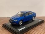 Skoda Octavia Sedan 2014 Blauw Abrex 1:43, Hobby en Vrije tijd, Modelauto's | 1:43, Ophalen of Verzenden, Zo goed als nieuw, Auto