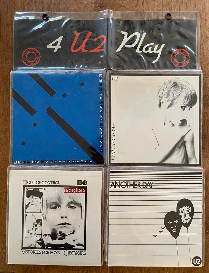 U2 - 4 U2 Play Vinyl Single Set - Zeldzaam!, Cd's en Dvd's, Cd's | Overige Cd's, Zo goed als nieuw, Ophalen of Verzenden
