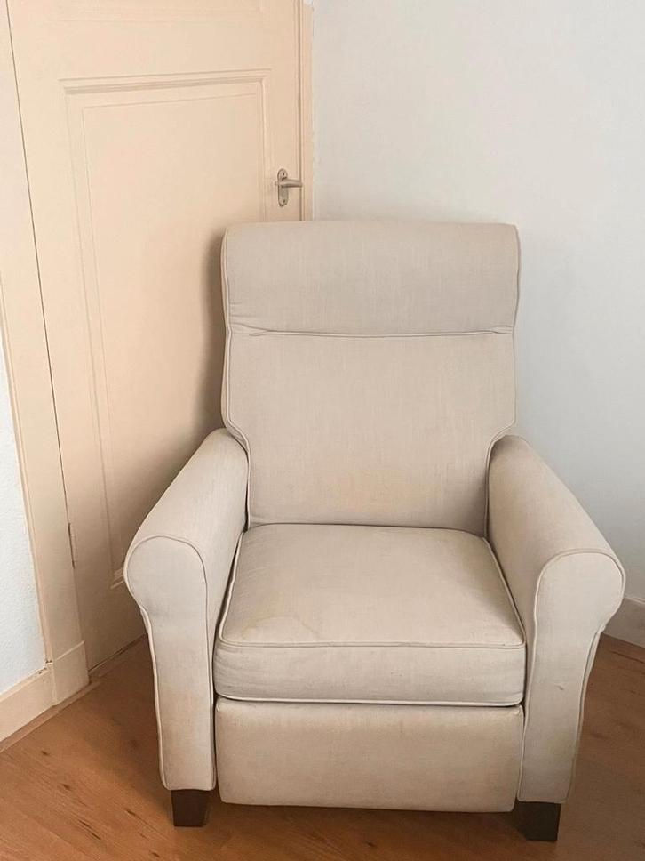 Ikea Relax Stoel - Comfortabel en Stijlvol, Huis en Inrichting, Fauteuils, Gebruikt, Hout, Stof, 75 tot 100 cm, 75 tot 100 cm