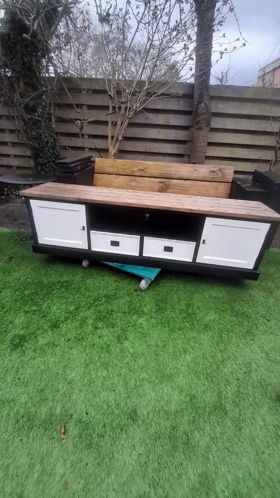 TV-dressoir / mediameubel - 2 meter lang, Huis en Inrichting, Kasten | Televisiemeubels, Gebruikt, Ophalen of Verzenden, 200 cm of meer