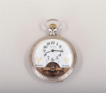 Stalen Hepdomas 8 dagen Gotham zakhorloge. beschikbaar voor biedingen