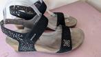 Mephisto Sandalen Zwart - Maat 39, Mephisto, Zwart, Zo goed als nieuw, Sandalen of Muiltjes
