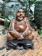 Chinese oude vintage houtsnijwerk dikbuik boeddha chinees, Huis en Inrichting, Verburgt Vintage, Gebruikt, Ophalen of Verzenden