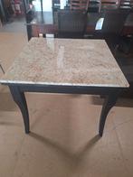 Tafel met granieten blad - stevig & represntatief, Huis en Inrichting, Tafels | Eettafels, Ophalen, Gebruikt, Vierkant, 50 tot 100 cm