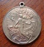 Bronzen medaille 30 jaar Leuvense Turnvereniging, 1907, Verzenden, Brons, Buitenland