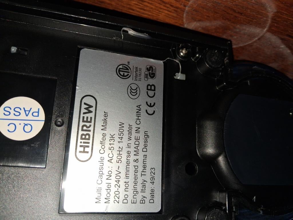 Hibrew koffiemachine, Ophalen, Gebruikt, Koffiemachine, Gemalen koffie