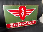Zundapp Reclamebord Vintage Decoratiebord Oldtimerbo, Ophalen of Verzenden, Gebruikt, Reclamebord, Plaat of Schild, Overige merken