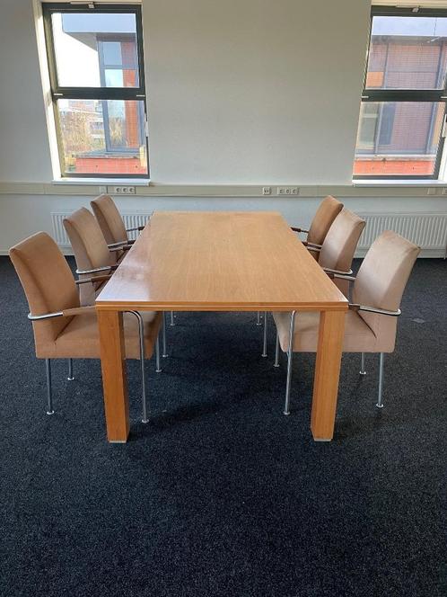 Design vergadertafel incl. 6 stoelen, Zakelijke goederen, Kantoor en Winkelinrichting | Kantoormeubilair en Inrichting, Tafel