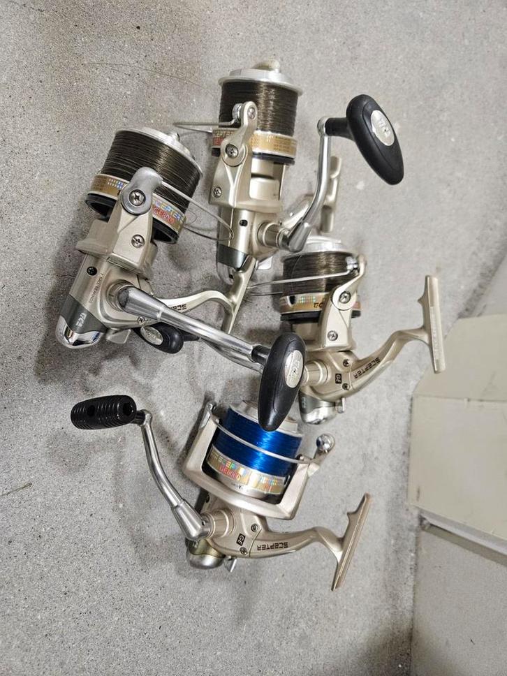 Tica scepter GE 8000 MOLENS 4 stuks, Watersport en Boten, Hengelsport | Roofvissen, Nieuw, Molen, Ophalen of Verzenden