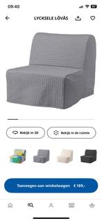 Ikea lycksel lövås 1 persoons slaap fauteuil / stoel, Huis en Inrichting, Slaapkamer | Slaapbanken, Ophalen, 90 cm, Eenpersoons