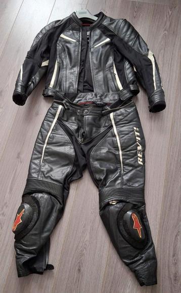 Revit Xena ladies zwart lederen motorpak jas 38 broek 42 beschikbaar voor biedingen