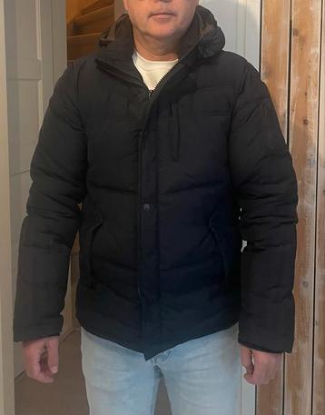 Heren winterjas donkerblauw maat XL beschikbaar voor biedingen