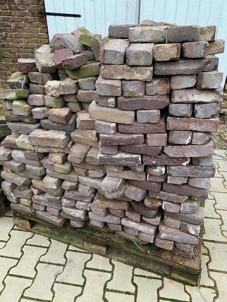 Oude IJsselstenen - Circa 600 stuks, Tuin en Terras, Tegels en Klinkers, Gebruikt, Klinkers, Overige materialen, 10 m² of meer