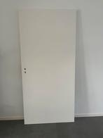 Svedex witte opdekdeur rechtsdraaiend, Ophalen, Gebruikt, 80 tot 100 cm, Binnendeur