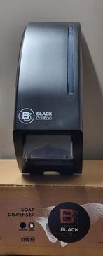 Tork black satino toiletbrilreiniger zeep dispenser, Verzenden, Tork, Zwart, Overige typen