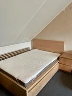 IKEA MALM Bed 140x200 + Lades, Nachtkastje & Lattenbodem, Huis en Inrichting, Slaapkamer | Bedden, Ophalen, Beige, 140 cm, Zo goed als nieuw