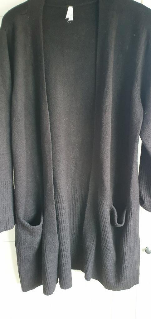 MISS ETAM diepzwart vest...MAAT 46..1 middag gedragen!, Kleding | Dames, Grote Maten, Zo goed als nieuw, Trui of Vest, Zwart, Ophalen of Verzenden