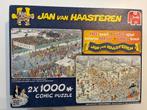 Puzzel 2x1000 stukjes Jan van Haasteren, Hobby en Vrije tijd, Ophalen, 500 t/m 1500 stukjes, Zo goed als nieuw, Legpuzzel