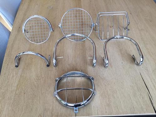 NOS KOPLAMP BESCHERMER BEUGELS MET EN ZONDER ROOSTERS, Fietsen en Brommers, Brommeronderdelen | Oldtimers, Nieuw, Overige merken