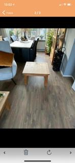 Teak tafel onbehandeld TEAB, Huis en Inrichting, Tafels | Salontafels, Ophalen, Vierkant, 50 tot 100 cm, Minder dan 50 cm