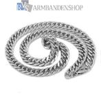 Rvs heren ketting van RVS zilver staal ketting sieraad, Sieraden, Tassen en Uiterlijk, Kettingen, Ophalen of Verzenden, Nieuw