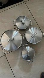BK PANNEN SET 4 suks, Verzenden, Zo goed als nieuw, Rvs, Kookpan of Snelkookpan