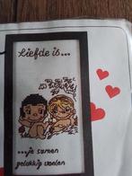 Borduurpakketje van lanarte liefde is, nr 33517, Hobby en Vrije tijd, Borduren en Borduurmachines, Ophalen of Verzenden, Zo goed als nieuw