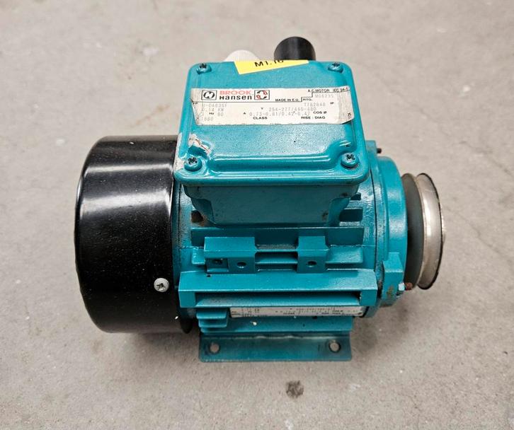 Brook Hansen Elektromotor - U-BA63SF, Doe-het-zelf en Verbouw, Motoren, Gebruikt, Elektromotor, Minder dan 1400 rpm, Ophalen of Verzenden