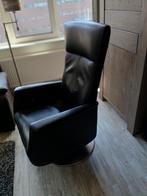 Prominent verstelbare leren relaxstoel (zwart), Huis en Inrichting, Stoelen, Ophalen, Zwart, Eén
