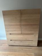 Massief eikenhouten kast, Ophalen, Gebruikt, Eikenhout, Minder dan 150 cm