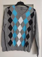 H&M heren pull over in ruit patroon en v-hals, Gedragen, Maat 48/50 (M), Ophalen of Verzenden, H&M