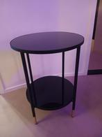Bijzettafeltje, Huis en Inrichting, Tafels | Bijzettafels, Minder dan 55 cm, Metaal of Aluminium, Rond, Zo goed als nieuw