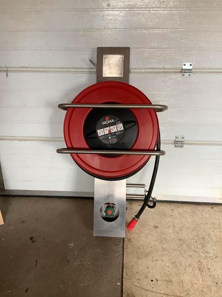 Nieuwe Noha brandslanghaspel op statief, Tuin en Terras, Tuinslangen, Ophalen