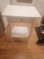 Hemnes nachtkastje / bijzettafeltje wit, Ophalen, Gebruikt, 55 tot 70 cm, 45 tot 65 cm