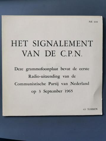 single Het Signalement Van De C.P.N. Communistische Partij