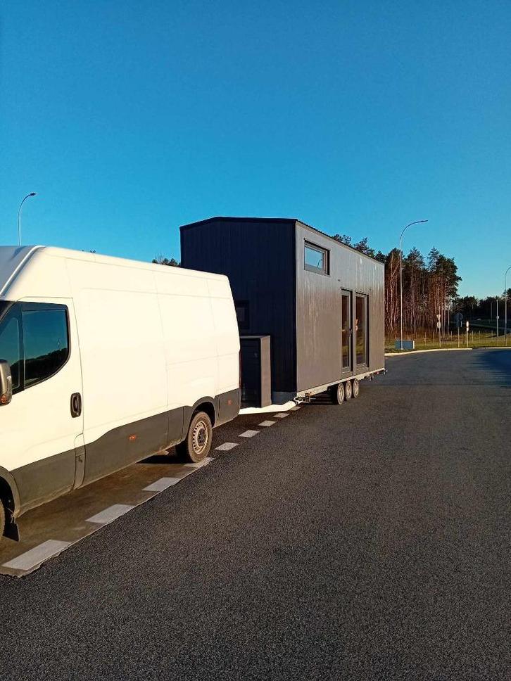 Tiny House, Mobiele Hut 07/7,2 m gemakkelijk verk 46 900, Caravans en Kamperen, Stacaravans, tot en met 6, Verzenden