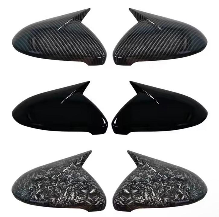 Batman Spiegelkappen Set – Carbon & Glossy Black | Golf 7/5, Auto diversen, Tuning en Styling, Verzenden