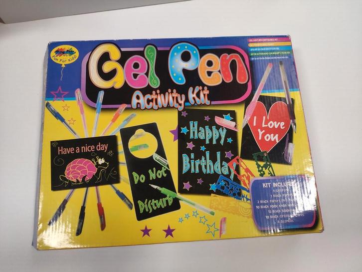 Gel pen activiteiten kit set met kaarten, deurhangers, boek, Kinderen en Baby's, Speelgoed | Educatief en Creatief, Zo goed als nieuw