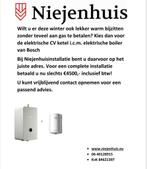 AANBIEDING! elektrische cv en boiler inclusief montage, Diensten en Vakmensen, Elektriciens