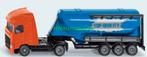 Siku 1792 Vrachtauto + silo oplegger, Ophalen of Verzenden, Nieuw, Bus of Vrachtwagen, SIKU
