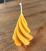Bijenwas kaars kerstboom spiraal 100 gram, Ophalen of Verzenden, Zo goed als nieuw, Overige materialen, Minder dan 25 cm