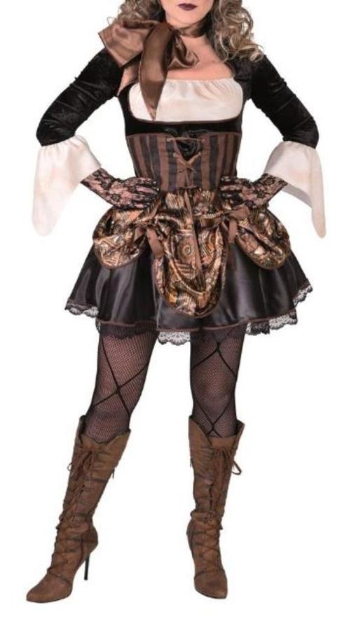 Leuke bruin/zwart/beige STEAMPUNK/NEO-VICTORIAANSE jurk, Kleding | Dames, Carnavalskleding en Feestkleding, Nieuw, Kleding, Carnaval