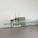 Gispen salontafel glas, 100 tot 150 cm, Verzenden, 50 tot 100 cm, Minder dan 50 cm