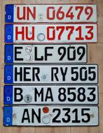 Duitse Kentekenplaten Nummerplaten Nummerborden Duitsland 6x, Verzamelen, Overige Verzamelen, Ophalen of Verzenden, Gebruikt