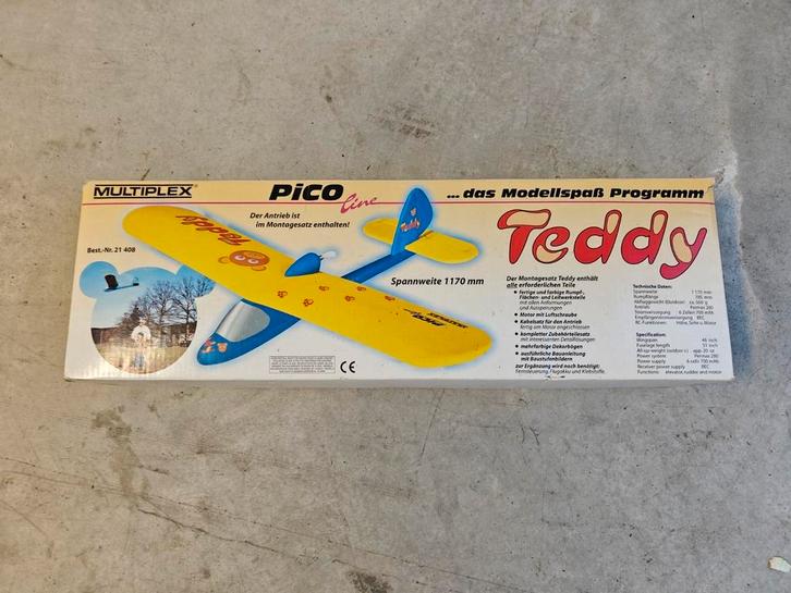 Multiplex teddy pico rc vliegtuig beginners, Hobby en Vrije tijd, Modelbouw | Radiografisch | Vliegtuigen, Nieuw, Ophalen of Verzenden