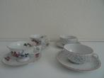 4 theekopjes voor de high tea, Verzenden, Zo goed als nieuw, Overige stijlen, Kop(pen) en/of Schotel(s)