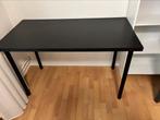 Ikea bureau/tafel zwart 120x60, Ophalen of Verzenden, Zo goed als nieuw, 25 tot 50 cm, Rechthoekig